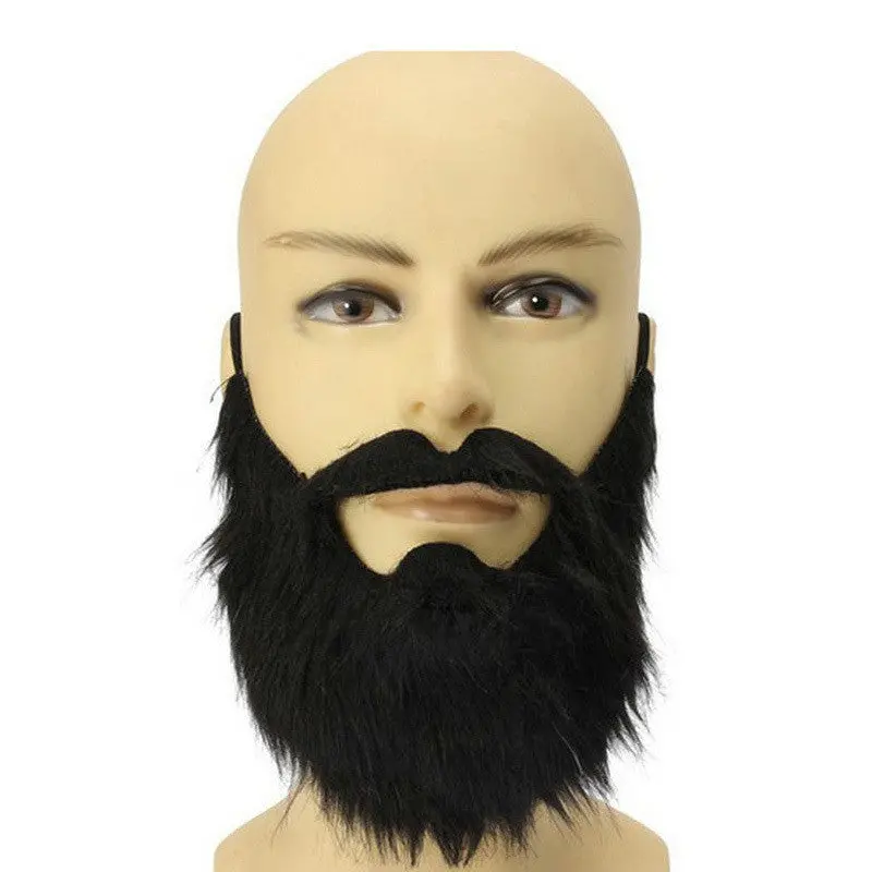 Funny Costume Fancy Party Halloween Beard Moustache Mustache Facial Hair Tool 69338 1