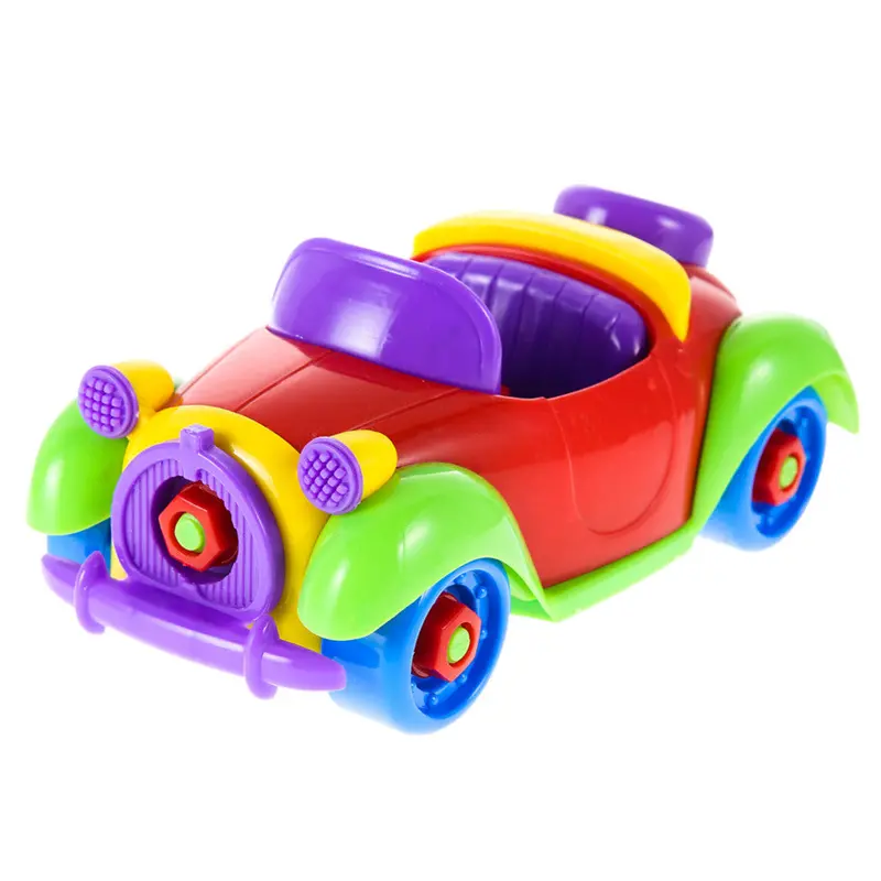 Funny Diy Toys Baby Kid Car Toy Colorful Gran Torino Car Puzzle Toys Assembly Early Educational Toy 1