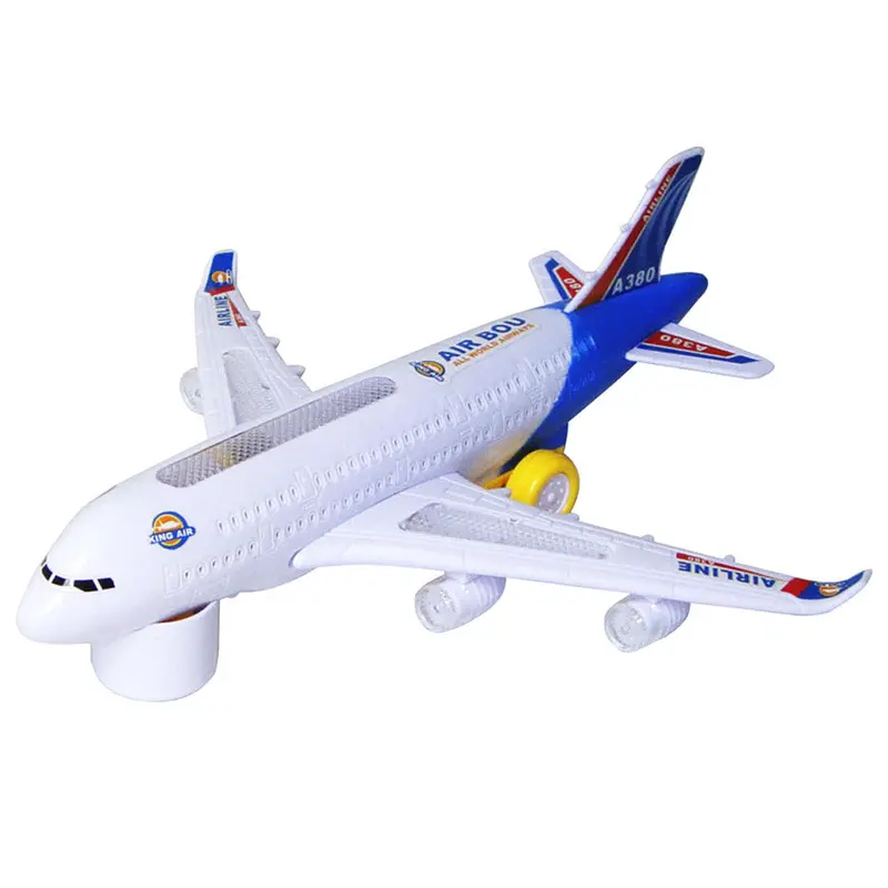 Funny Electric Airplane Child Toy Toys Moving Flashing Lights Sounds Kids Toy Aircraft 1