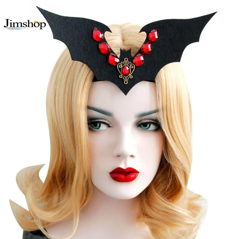 Funny Halloween Vampire Bat With Hair Band Headband Halloween Party Fancy Dress Costume Accessory Event Party Supplies 1