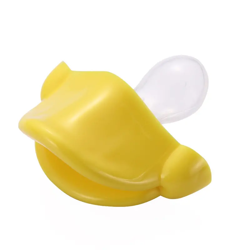 Funny Infant Pacifier Yellow Duck Mouth Big Lips Baby Pacifiers 1