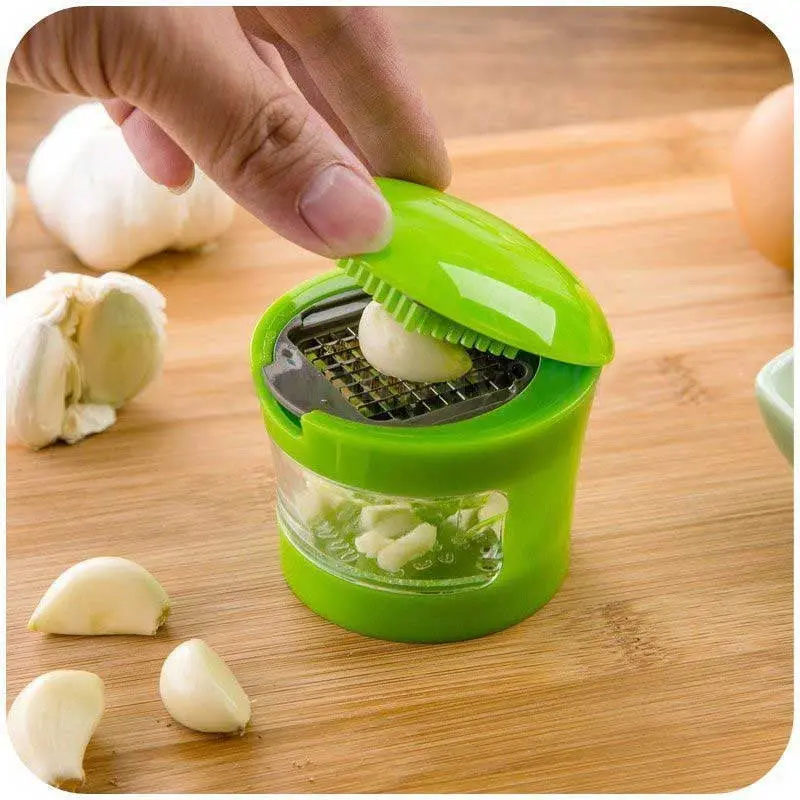 Garlic Press Chopper Slicer Hand Presser Garlic Grinder Crusher For Slicing/Mincing/Storing Home Kitchen Tool82691 2