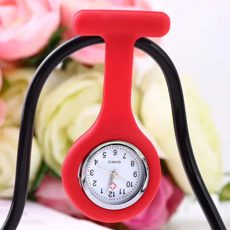 Gel Doctor Nurses Mini Portable Silicone Brooch Pin Pocket Fob Tunic Watch 1
