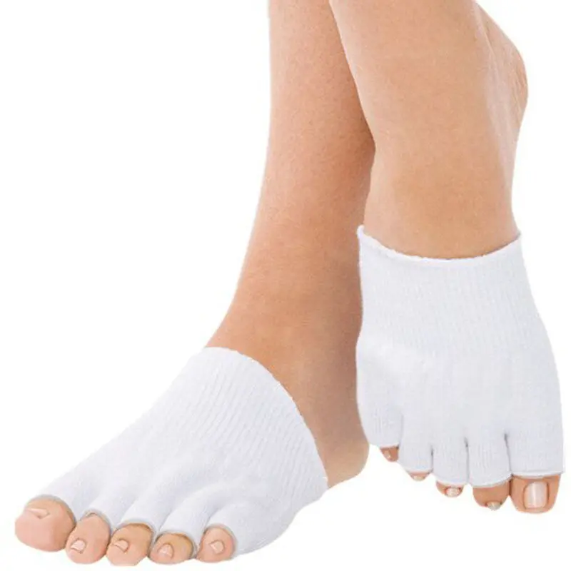 Gel-Lined Compression Toe Separating Socks Heel Pain Relief 1