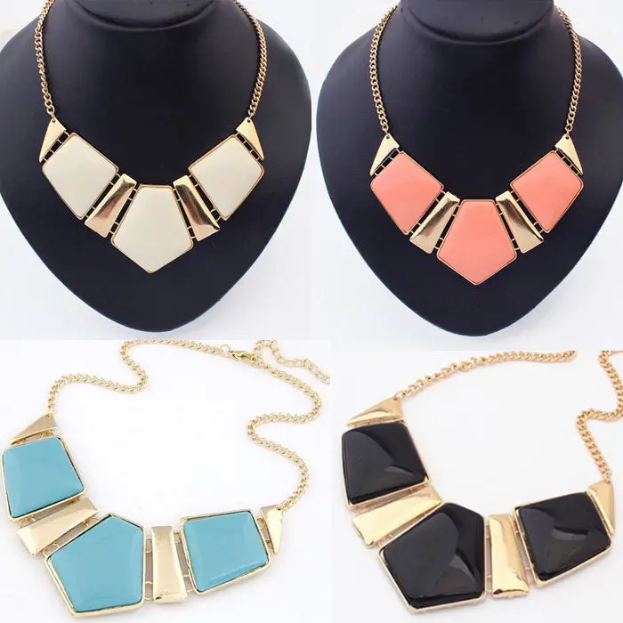 Gems Girl Necklace Vintage Statement Women Necklaces Chain Collar Popular Gifts 1