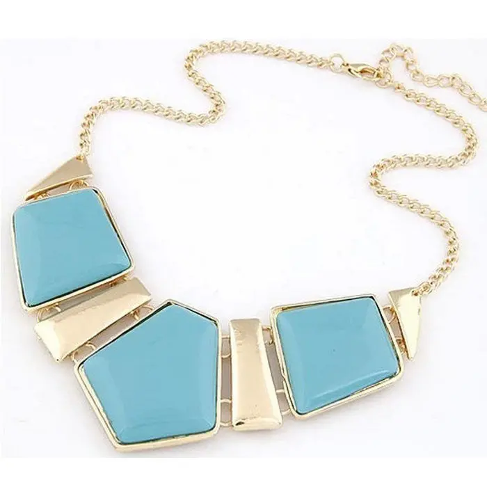 Gems Girl Necklace Vintage Statement Women Necklaces Chain Collar Popular Gifts 3