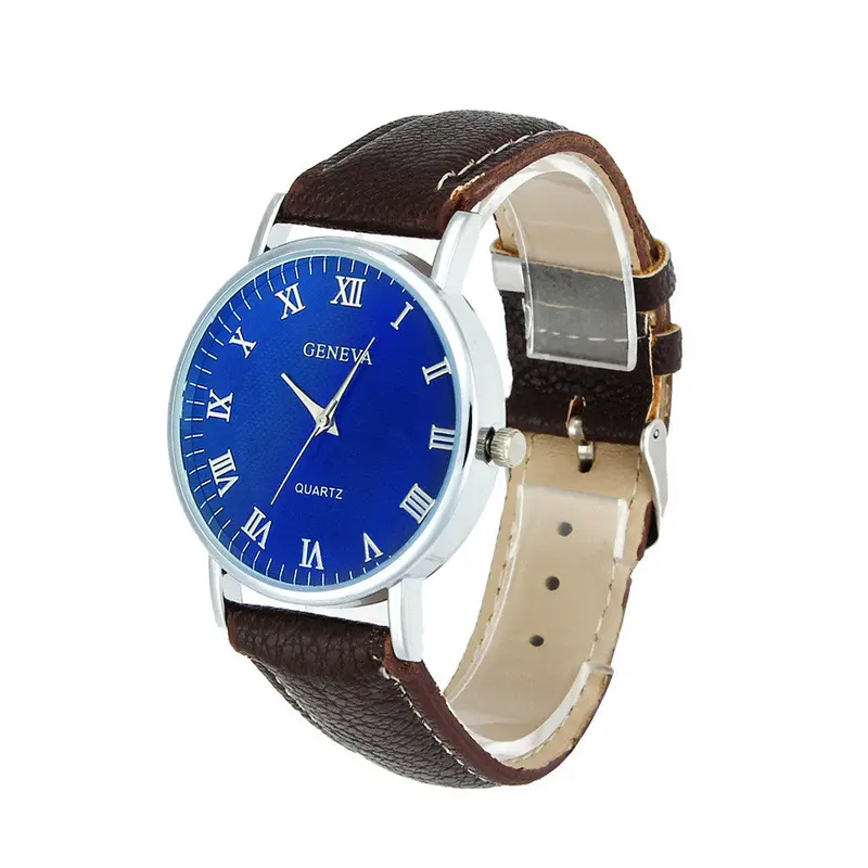 Geneva Men Watch Montre Best Selling Men's Watch Blue Ray Glass Quartz Watches Casual Sport Military Army Reloj Relogio 1