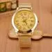 Geneva Watch Men Top Luxury Military Army Clock Gold Watches Quartz Gold Stainless Steel Relogio Masculino 2