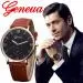 Geneva Watch Men Top Luxury Military Army Retro Design Pu Leather Band Analog Quartz Clock Relogio Masculino 1