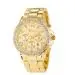 Geneva Watch Women Rhinestone Crystal Dress Gold Clock Relogio Feminino Stainless Steel Quartz Analog Wristwatch 1
