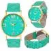Geneva Watches Women Dress Clock Bracelet Relogio Feminino Pu Leather Analog Quartz Watch 3