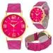Geneva Watches Women Dress Clock Bracelet Relogio Feminino Pu Leather Analog Quartz Watch 4