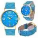 Geneva Watches Women Dress Clock Bracelet Relogio Feminino Pu Leather Analog Quartz Watch 8