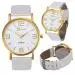 Geneva Watches Women Dress Clock Bracelet Relogio Feminino Pu Leather Analog Quartz Watch 9