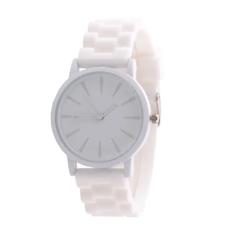 Geneva Watches Women Silicone Rubber Jelly Quartz Analog Clock Women Wrist Watch Boy Girl Student Hour Reloj 1