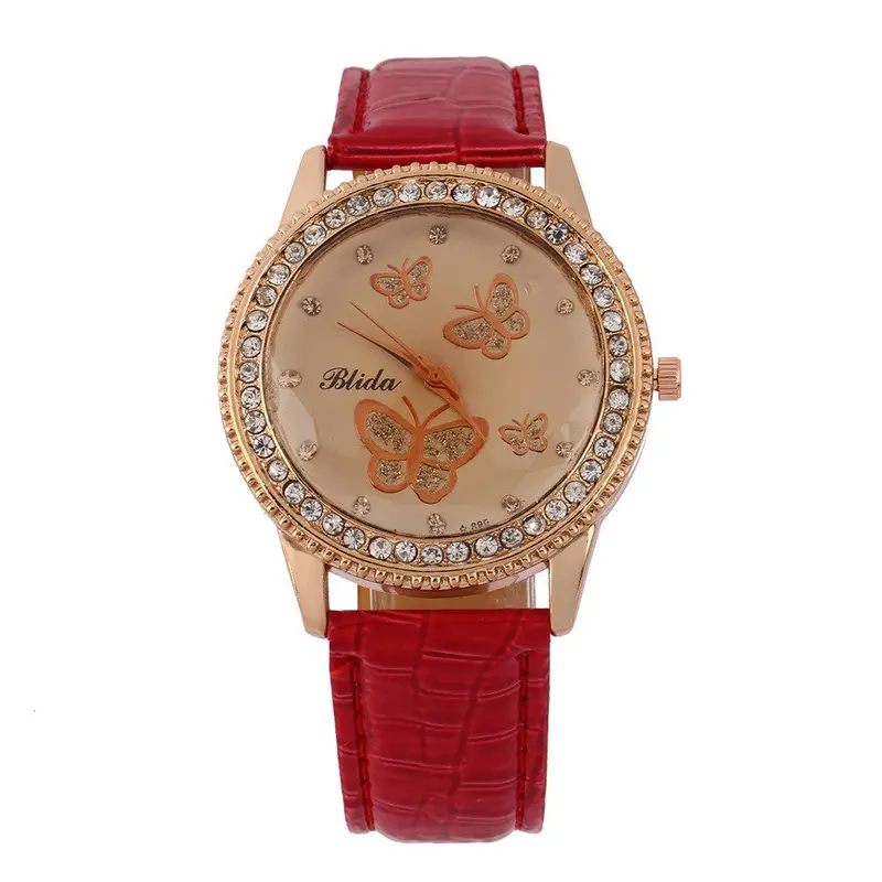 Geneva Watchwristwatch Plaid Leather Band Quartz Watchladies Casual Dress Watch Worldwise 2