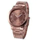 Geneva Wrist Watches For Women Faux Leather Wrist Watch Quartz Analog Reloj Mujer Rose Gold Watch Luxury Feida 1