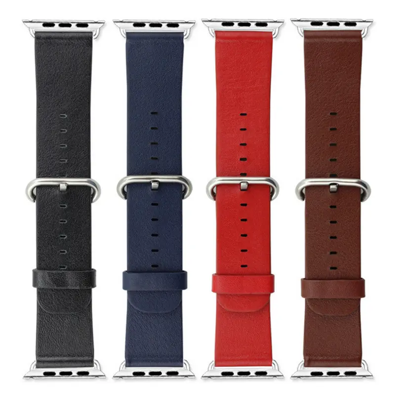 Genuine Leather Buckle Wrist Watch Strap Band Belt For Apple Watch 38Mm 1