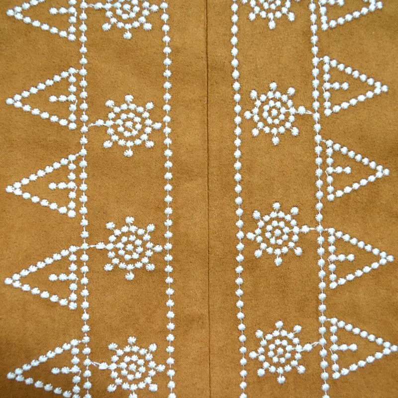 Geometric Embroidery Pencil Skirt Vintage Suede High Waist Skirts Womens Faldas Sexy Wrap Bodycon Skirt Mini Saias 8