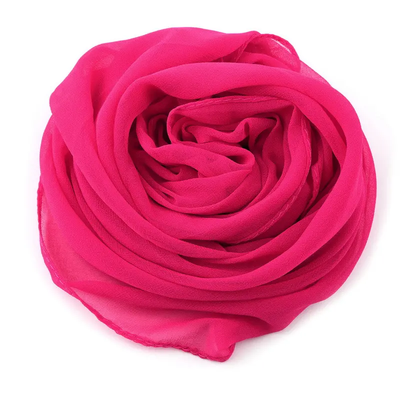 Girl Chiffon Long Soft Wrap Shawl Beach Scarf Classic Scarf 1