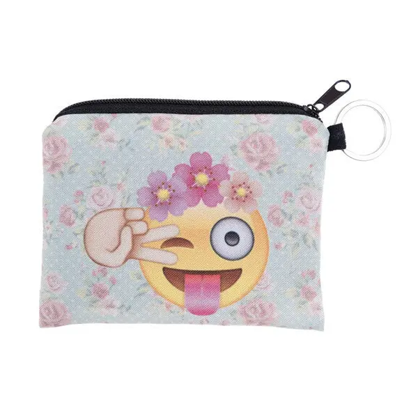 Girl Printing Classic Retro Small Change Coin Purse Little Key Pouch Money Bag Mini Short Coin Holder Wallet Bolsa Clutch 4