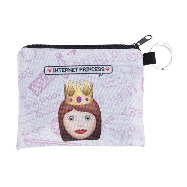 Girl Printing Classic Retro Small Change Coin Purse Little Key Pouch Money Bag Mini Short Coin Holder Wallet Bolsa Clutch 6