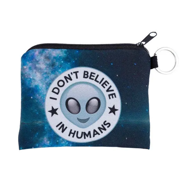 Girl Printing Coins Change Purse Clutch Zipper Zero Wallet Key Bags Classic Retro Small Change Coin Purse Pouch Short Coin Bag 1