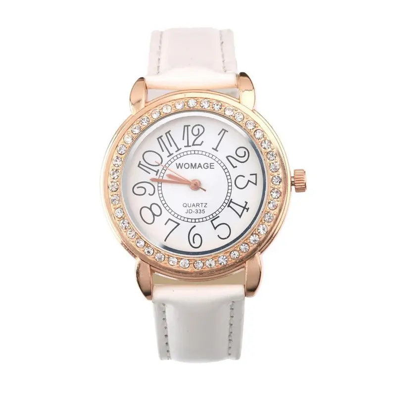Girlimitation Wristwatch Analog Quartz Wrist Watchdress Pu Leather Watch Gift 1