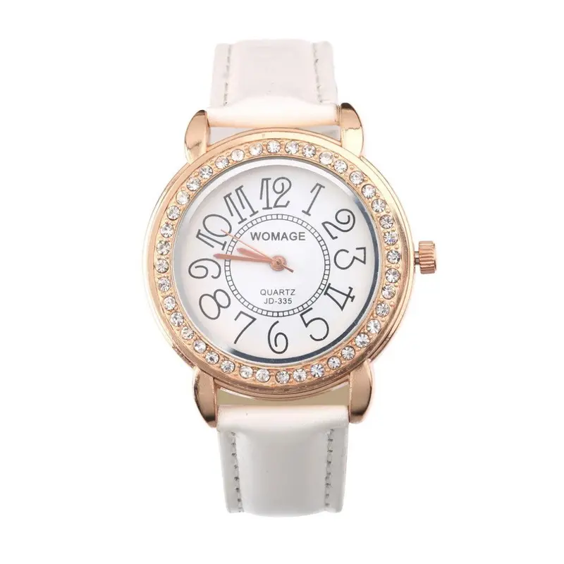 Girlimitation Wristwatch Analog Quartz Wrist Watchdress Pu Leather Watch Gift 2
