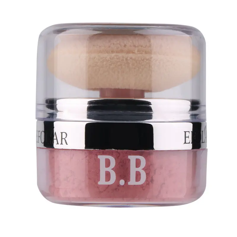 Girls 3D Pure Mineral Face Cheek Soft Natural Blush Blusher Powder Cosmetic With Sponge 1