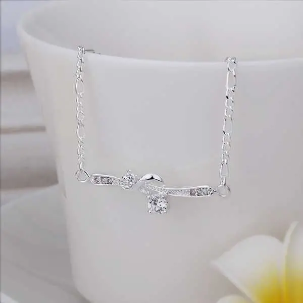 Girls Silver Plated Jewelry Twine Sliver Anklet Bracelets Bangles Ankle On The Leg Smta 26 1