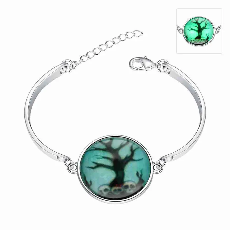 Glow In The Dark Bracelets Bangles Green Tree Pulseira Masculina Hbh 81 1