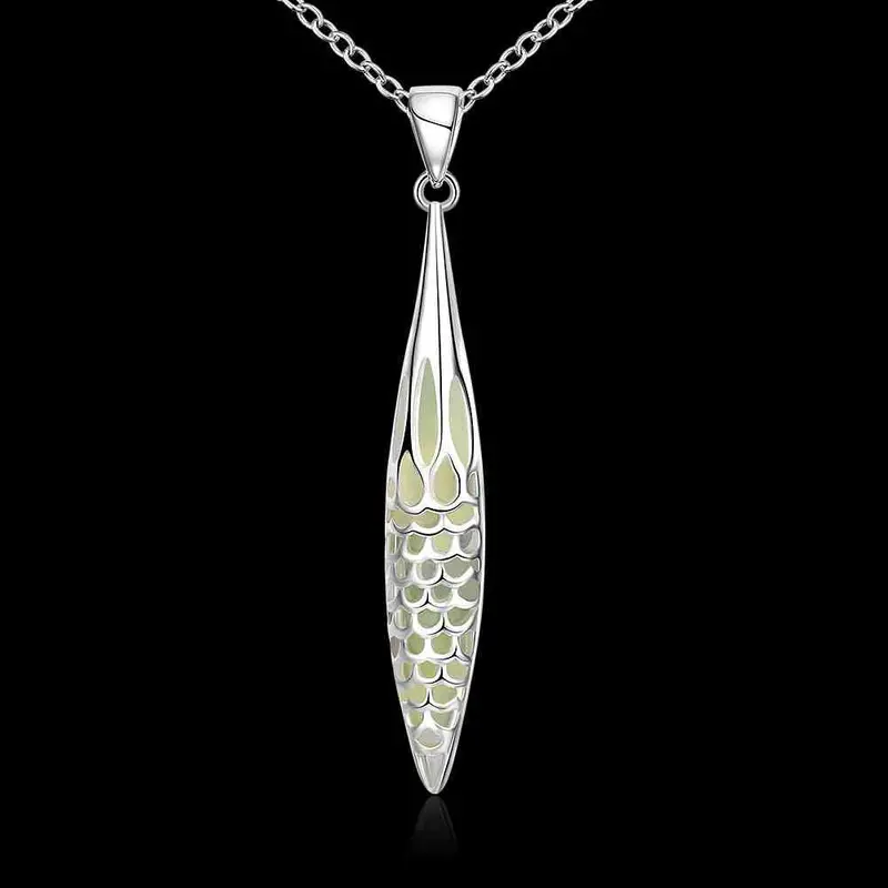 Glow In The Dark Collar Necklace Small Hollow Column Collier Femme Wedding Decoration Luyn 41 1
