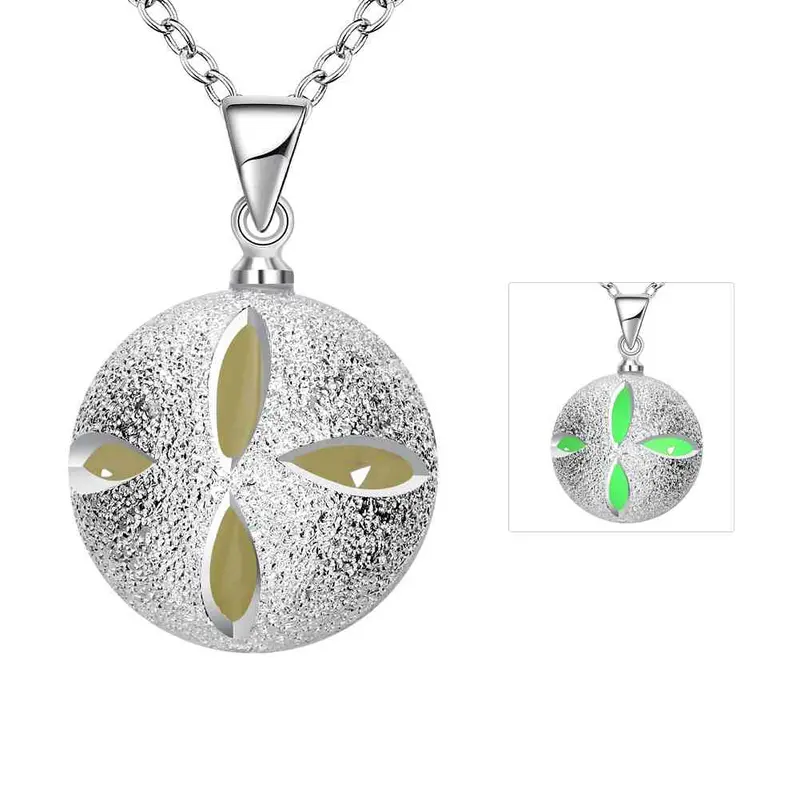 Glow In The Dark Necklace Devel Ball Collier Bijoux Femme313 1