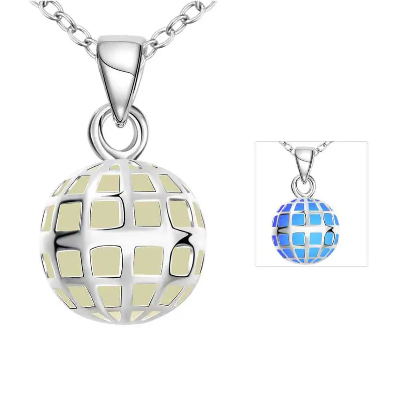 Glow In The Dark Necklace Devel Ball Collier Bijoux Femme313 15