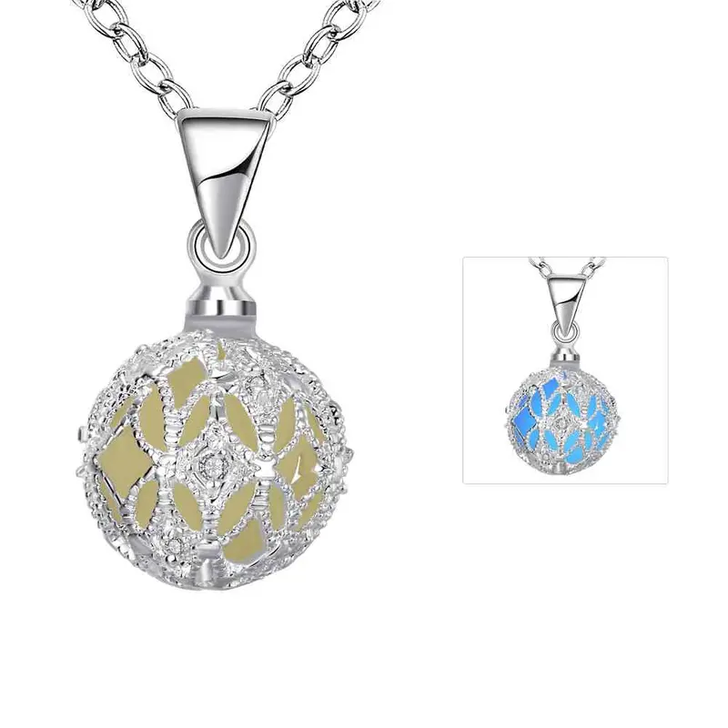 Glow In The Dark Necklace Devel Ball Collier Bijoux Femme313 18