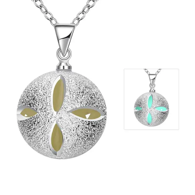 Glow In The Dark Necklace Devel Ball Collier Bijoux Femme313 2