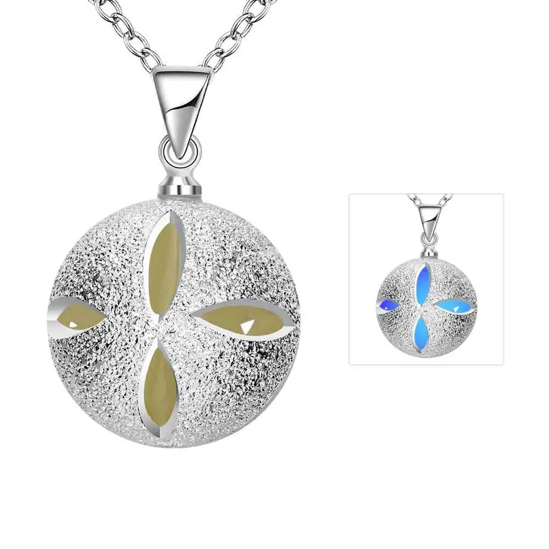Glow In The Dark Necklace Devel Ball Collier Bijoux Femme313 3