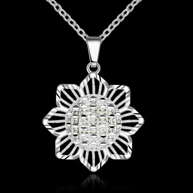 Glowing Film Pendants Openwork Lace Maxi Necklace Charms Luyn 26 1