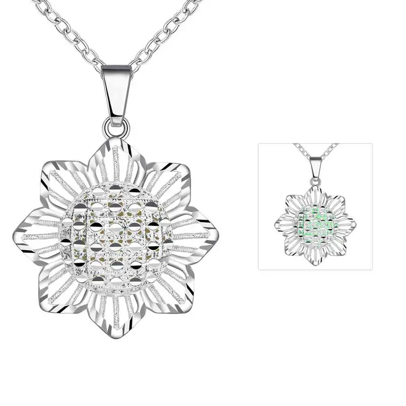 Glowing Film Pendants Openwork Lace Maxi Necklace Charms Luyn 26 2