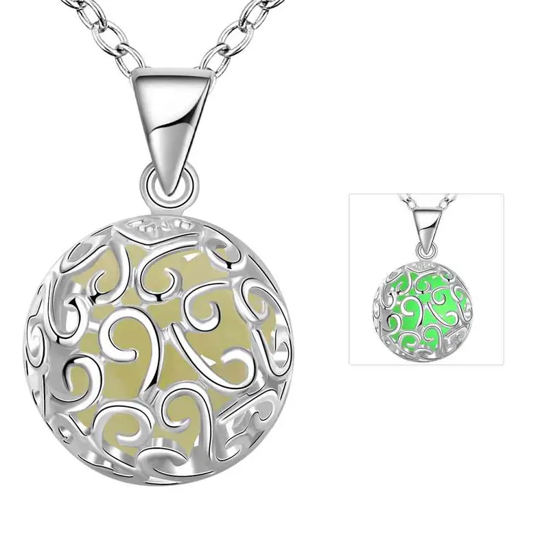 Glowing Film Statement Necklace Hollow Circle Maxi Necklace Jewelry3 1 7