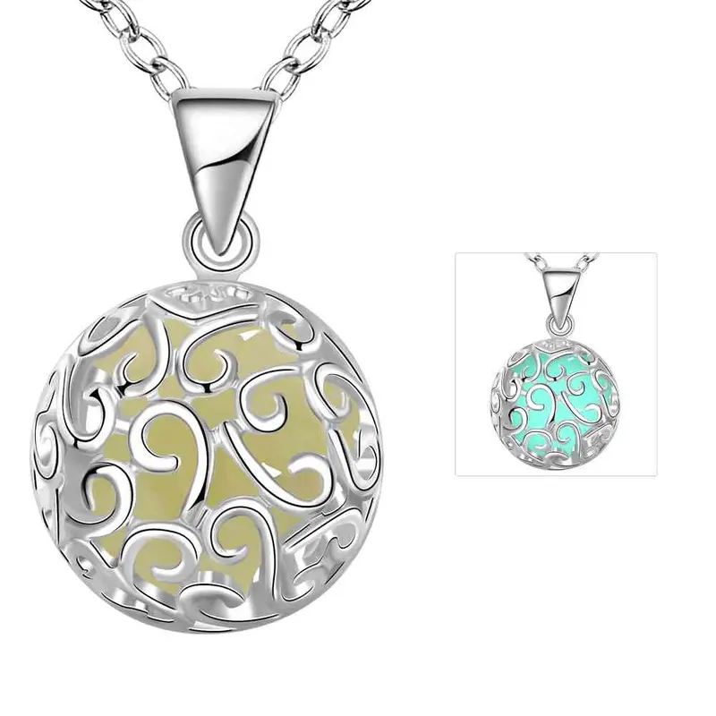 Glowing Film Statement Necklace Hollow Circle Maxi Necklace Jewelry3 1 8