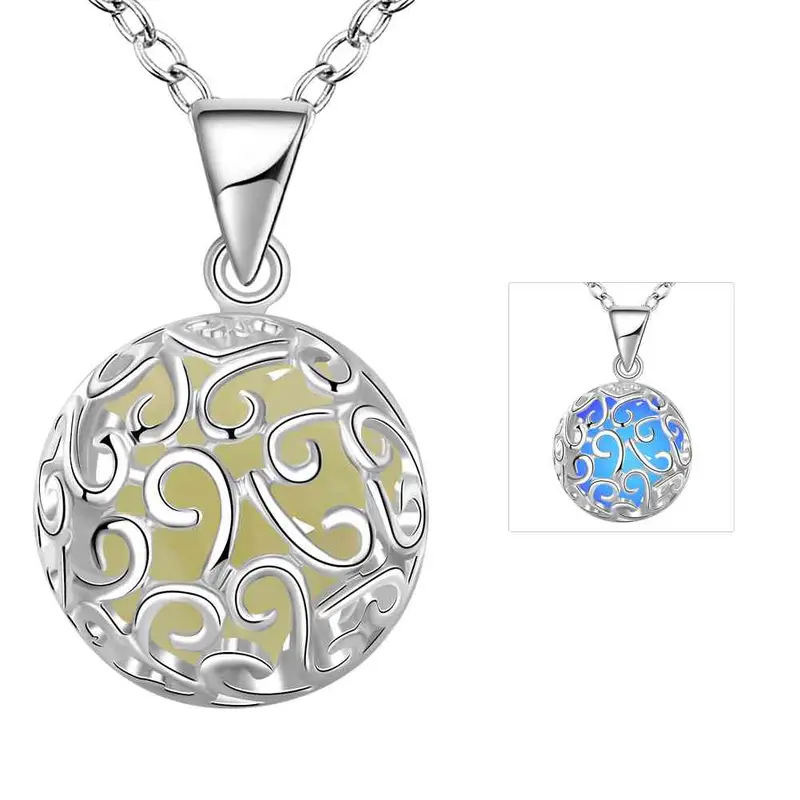 Glowing Film Statement Necklace Hollow Circle Maxi Necklace Jewelry3 1 9