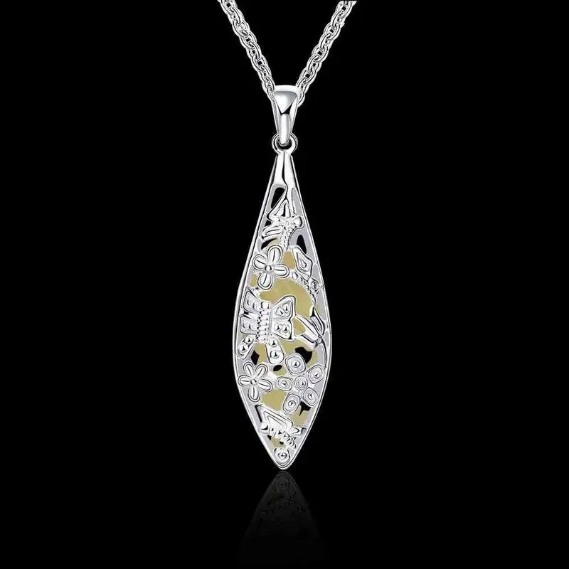 Glowing Luminous Necklaces &Amp; Pendants Hollow Cone Bisuteria Bijoux Women Luyn 4 1