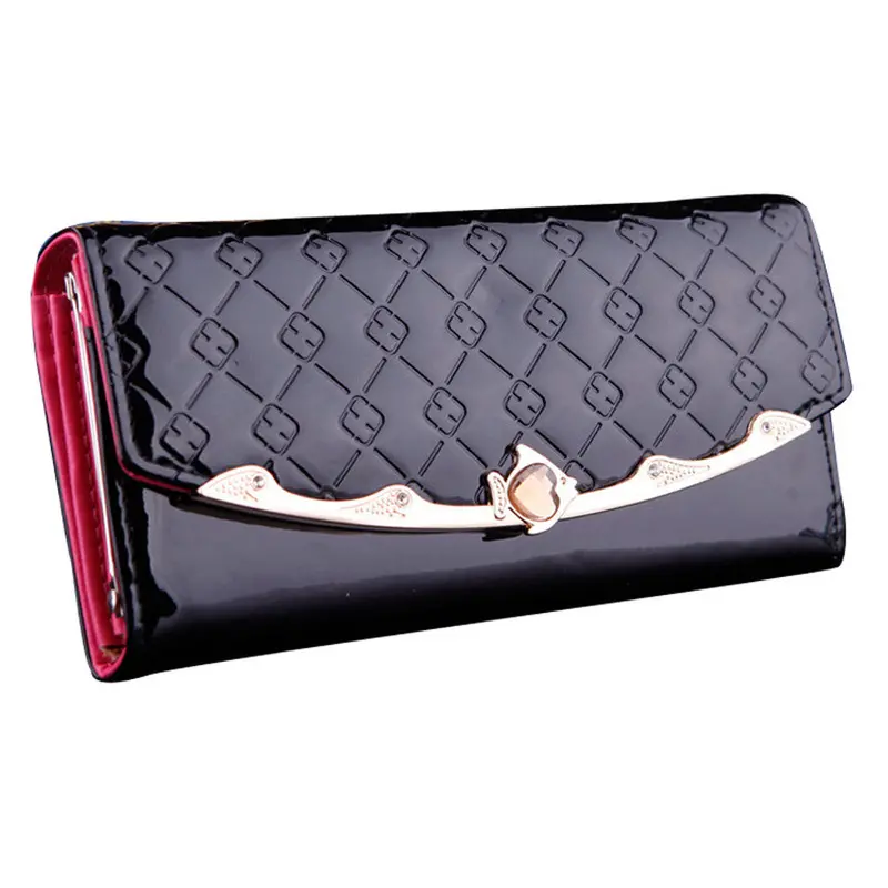 Goforwadluxurycasual Women Clutch Long Purse Leather Wallet Card Holder Wallets Bags Women Messages Bags 1