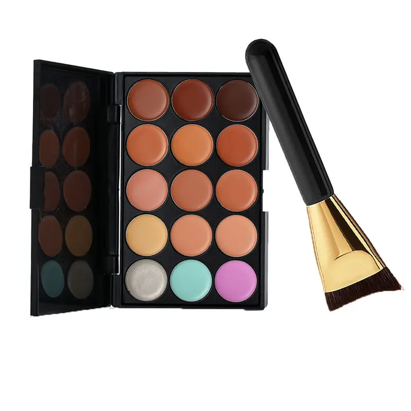Goforward 15 Color Concealer Palette +Brush Makeup Brushs Makeup Contour Palette 1