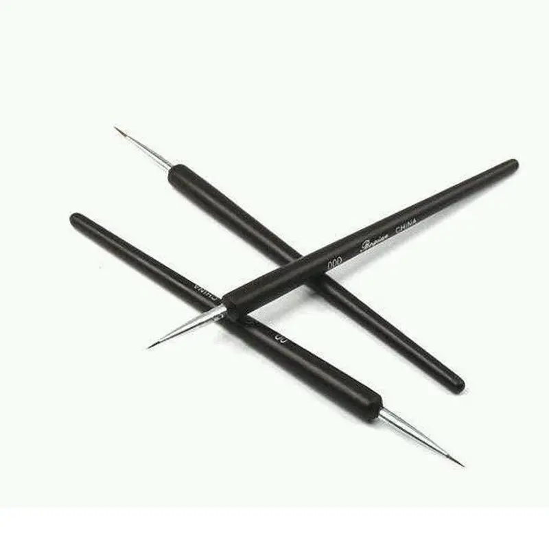 Goforward 3Pcs Dotting Painting Drawing Uv Gel Liner Polish Brush Tool Nail Art Pen 1