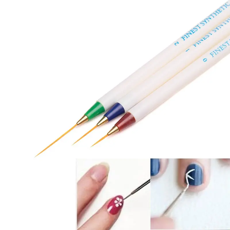 Goforward 3Pcs Nail Art Design Dotting Painting Drawing Brush Pen Tools Wholeale 1