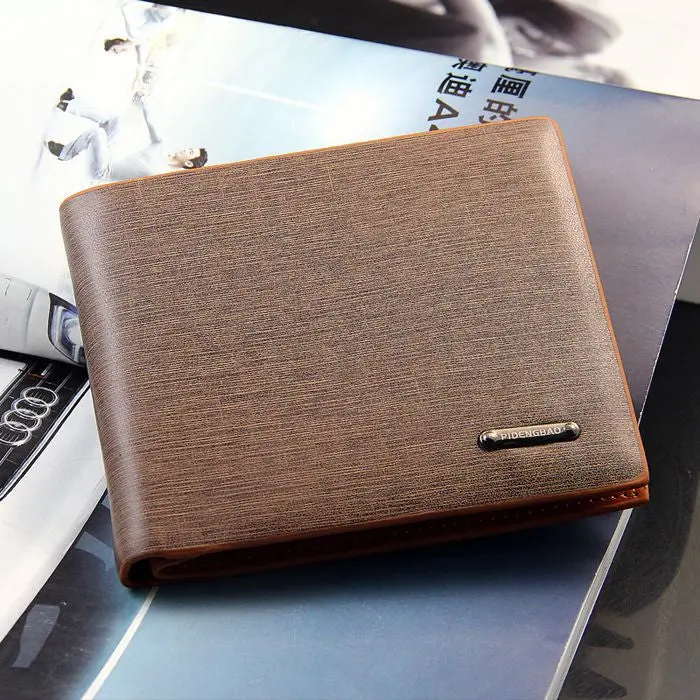 Goforward Arrivel Mens Leather Bifold Credit/Id Card Holder Wallet Coin Purse 1