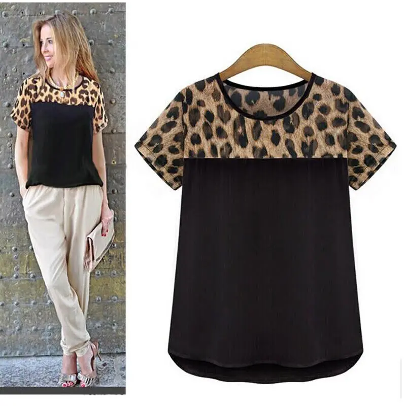 Goforward Chiffon Blouse Women Blouses Leopard Print Shirt Women Tops Ladies Plus Size Blusa Roupas Camisas Blusas 1